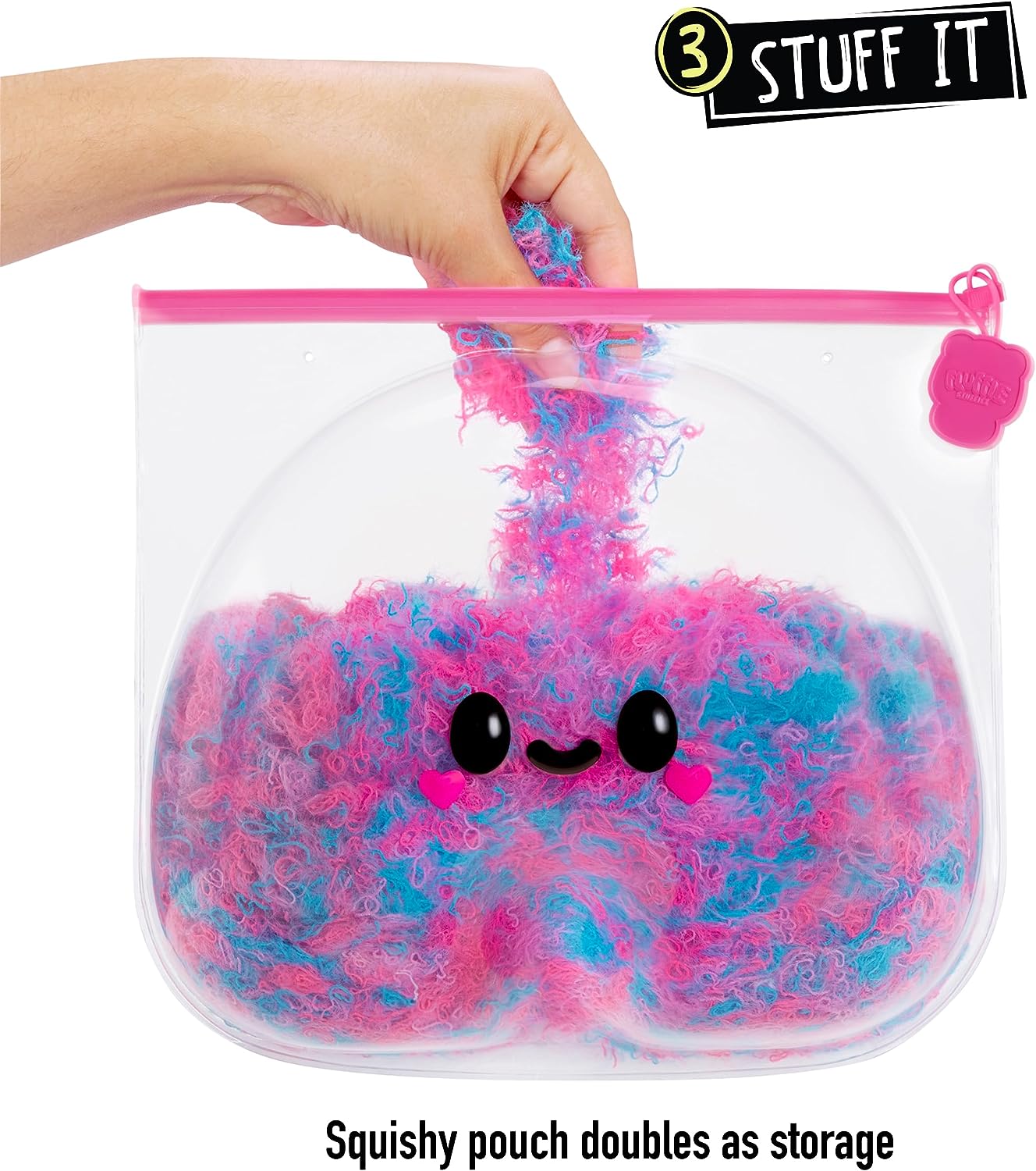 Fluffie Stuffiez Large Plush Rainbow Soft Toy - 3 Ways to Play Pull & Reveal for Kids 4+ 6