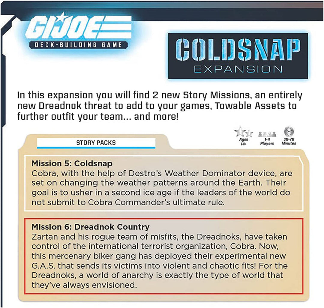 G.I. Joe Deck-Building Game: Coldsnap Expansion