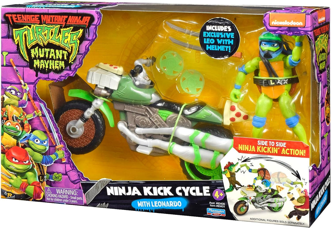 Teenage Mutant Ninja Turtles 83431CO Mutant Mayhem Ninja Kick Cycle mit Exclusi