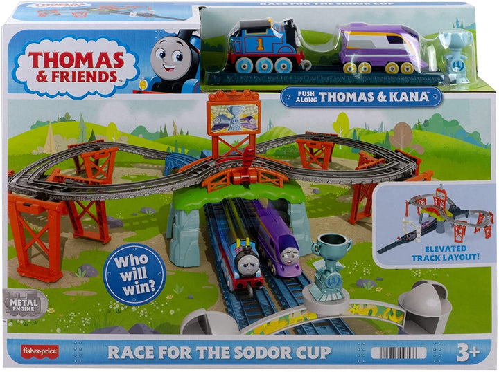 Thomas &amp; Friends rennen um das Sodor Cup Push-Along-Eisenbahnset