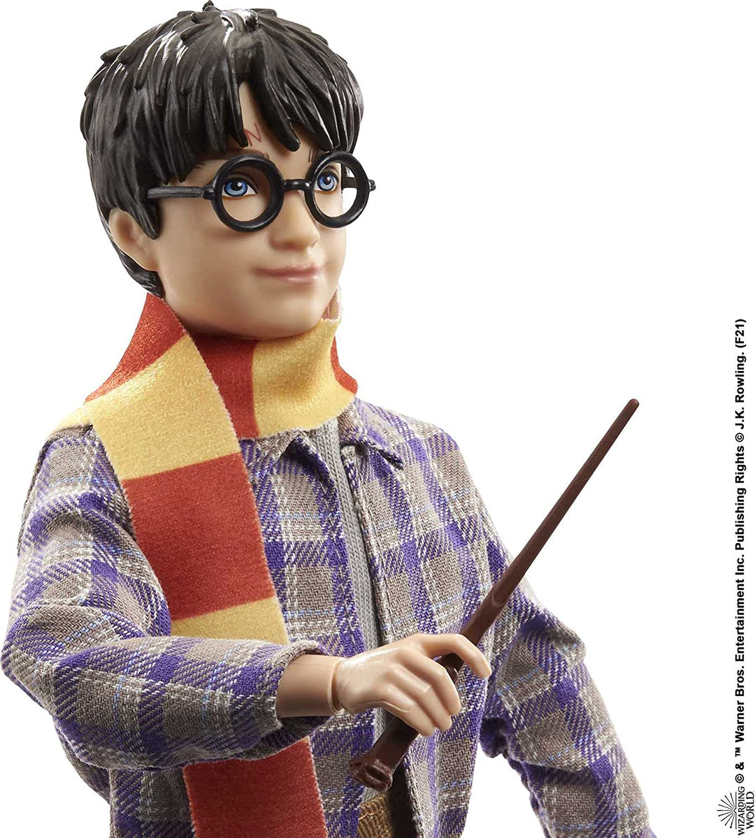 Harry Potter verzamelplatform 9 3/4 pop (10-inch), beweegbaar, draagt reismode, met Hedwig, bagage en accessoires