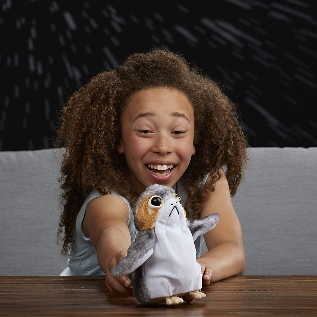 Star Wars Gli ultimi Jedi Porg bambola elettronica di peluche