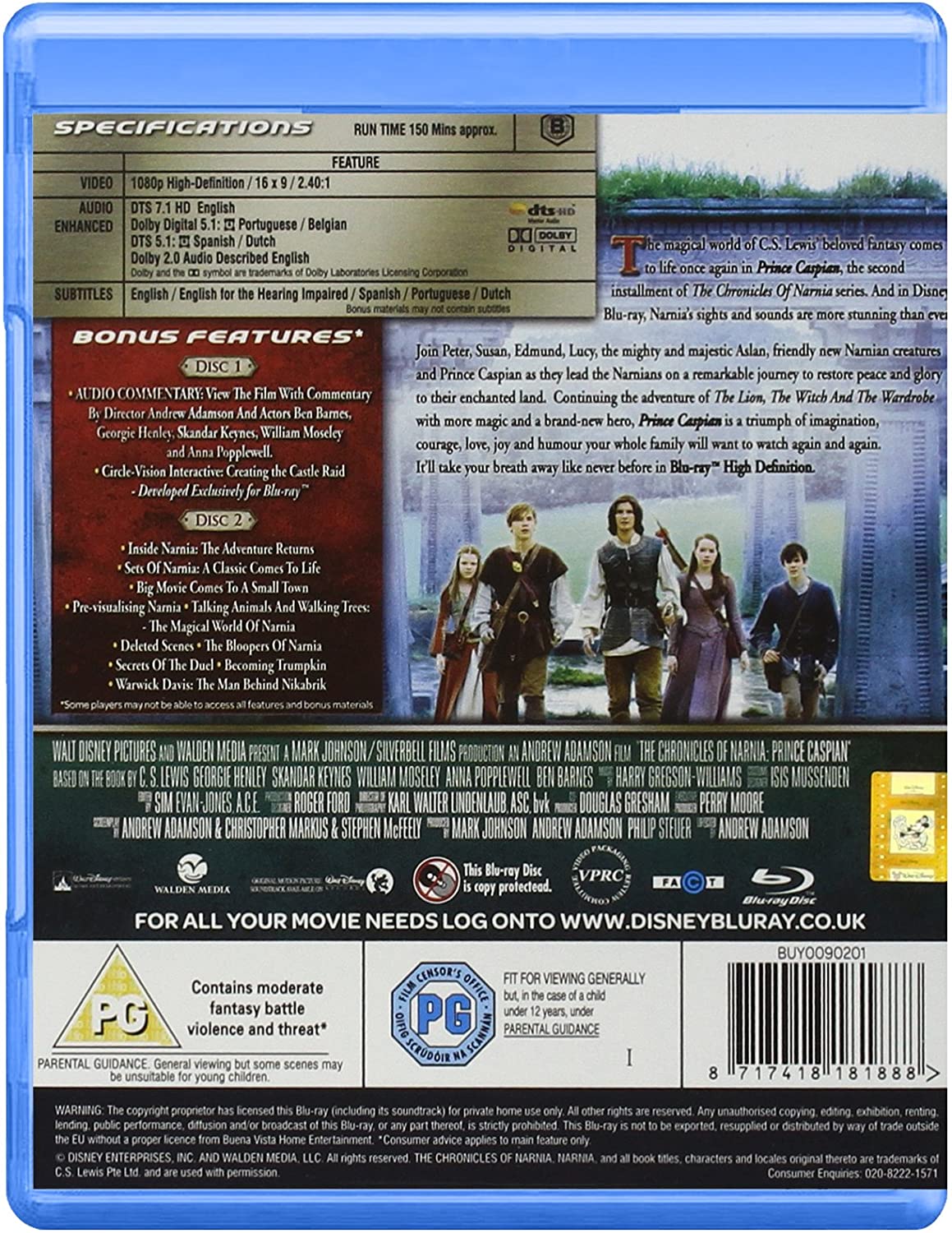 Die Chroniken von Narnia: Prinz Kaspian von Narnia (2008) - Blu-ray