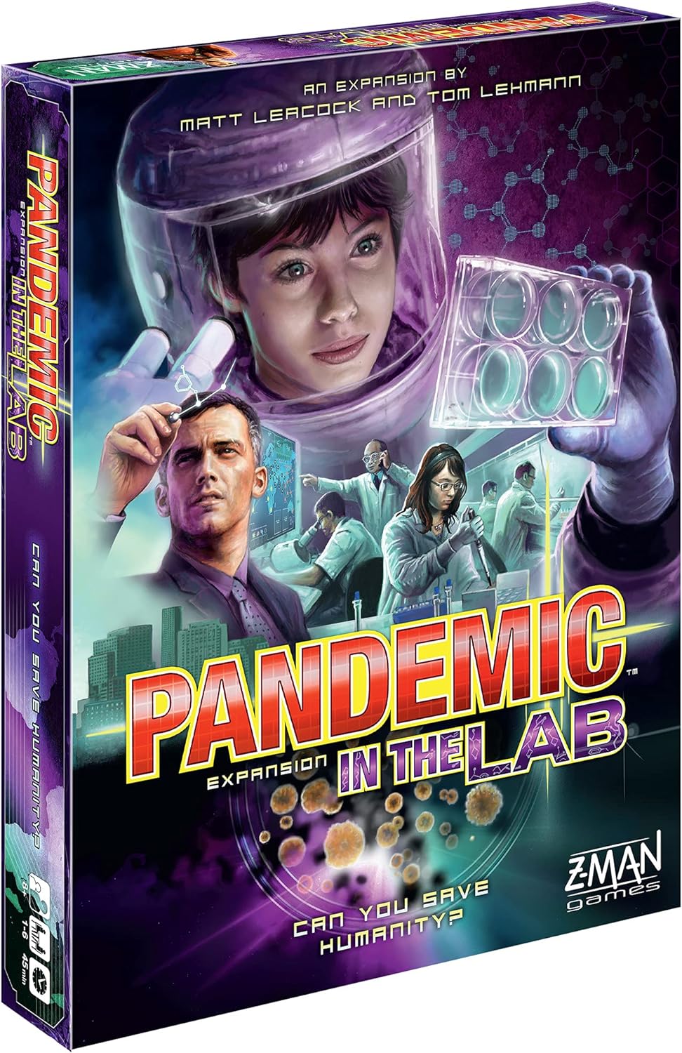 Z-Man Games |Pandemic in the Lab Brettspiel-ERWEITERUNG | Ab 8 Jahren | Für 1 bis 6 Spieler | Durchschnittliche Spielzeit 45 Minuten