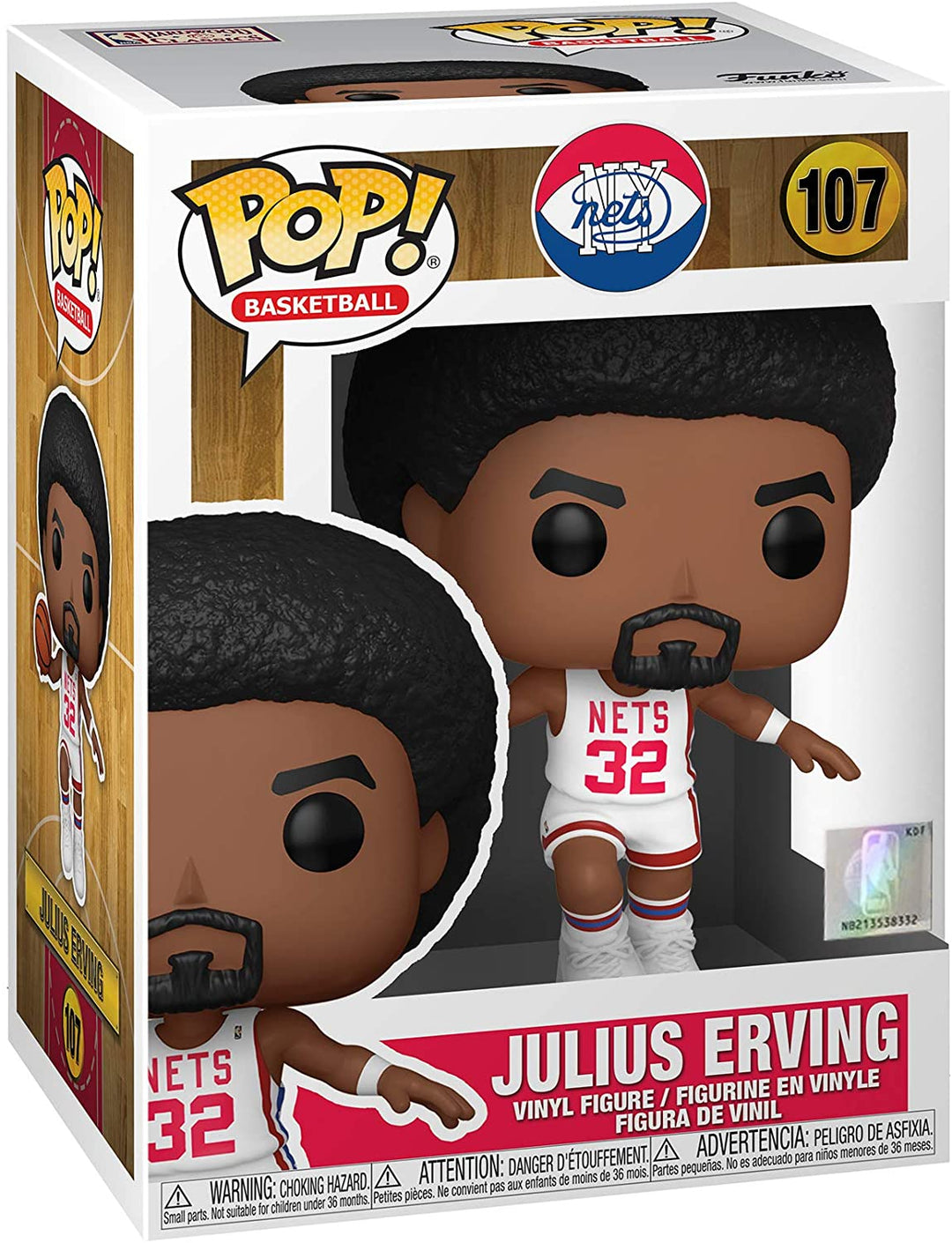 Ny Nets Julius Erving Funko 55220 Pop! Vinyl Nr. 107