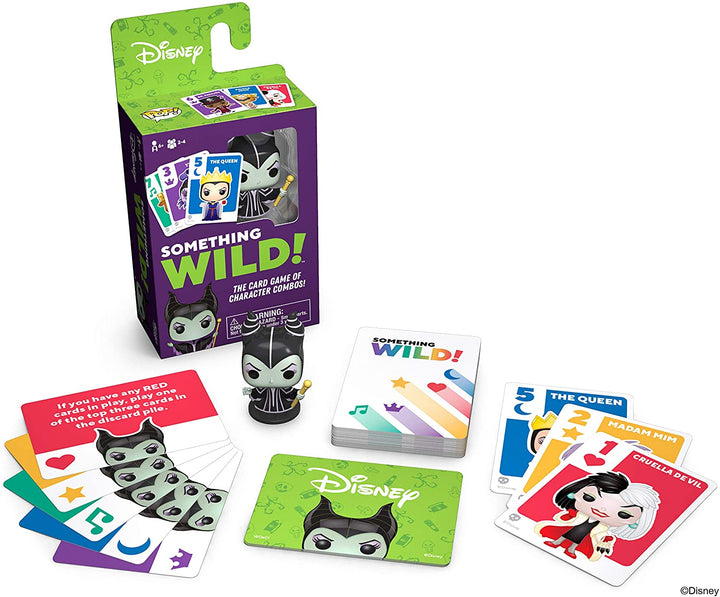 Funko 49356 Board Games 49356 Signature Something Wild Card Game-Villains, Multicolour