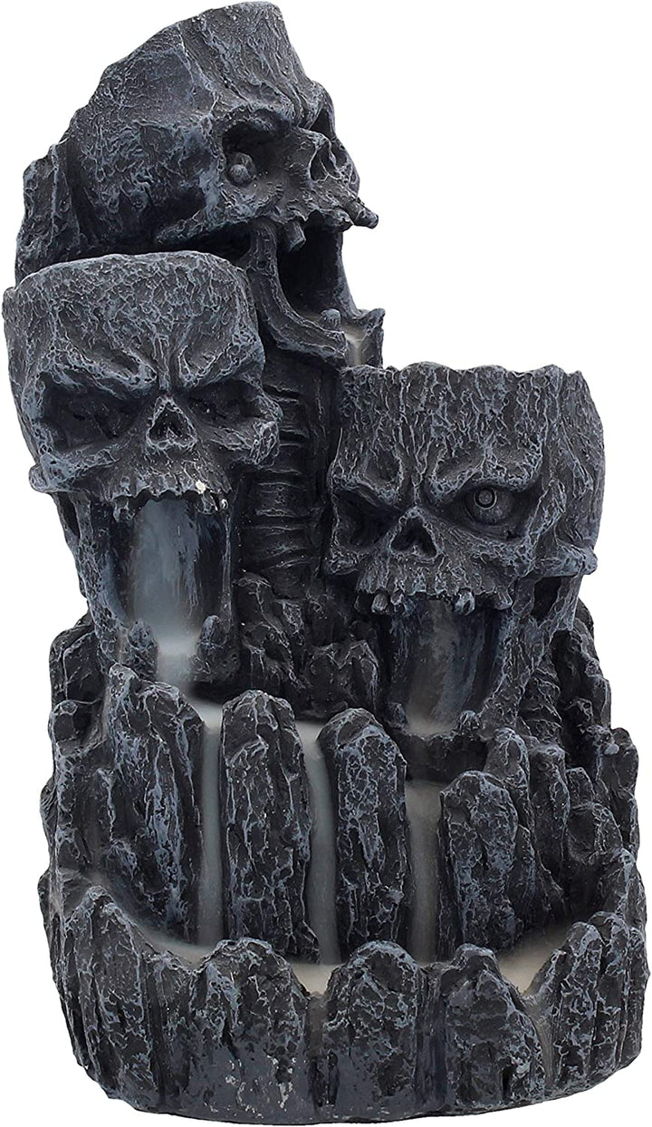Nemesis Now Skull Backflow Tower Incense Burner 17.5cm Black, Resin