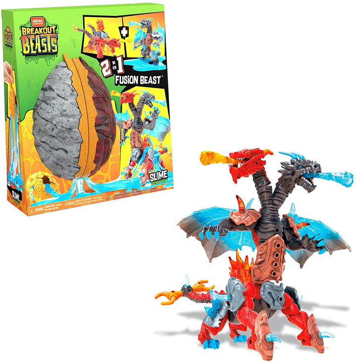 Mega Construx Breakout Beasts 2 en 1 Fusion Beast