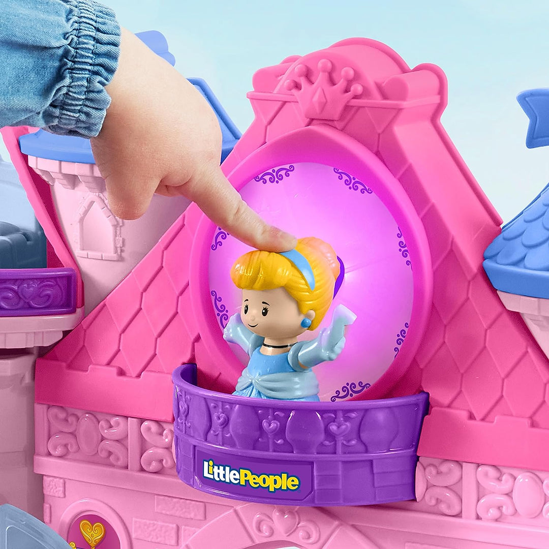 Fisher-Price Little People Disney Princess Magical Lights & Dancing Castle with 2 Figures