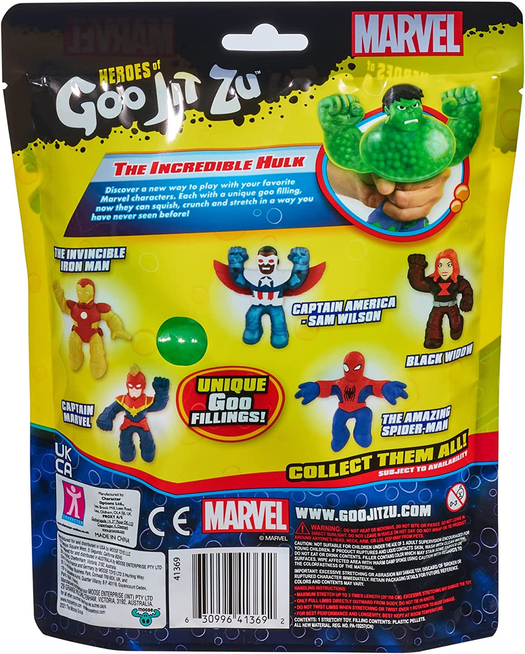 Heroes of Goo Jit Zu Marvel Heldenpaket. Der unglaubliche Hulk – knusprig, 4,5 Zoll