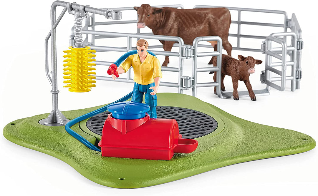 Lavado de vacas felices de Schleich