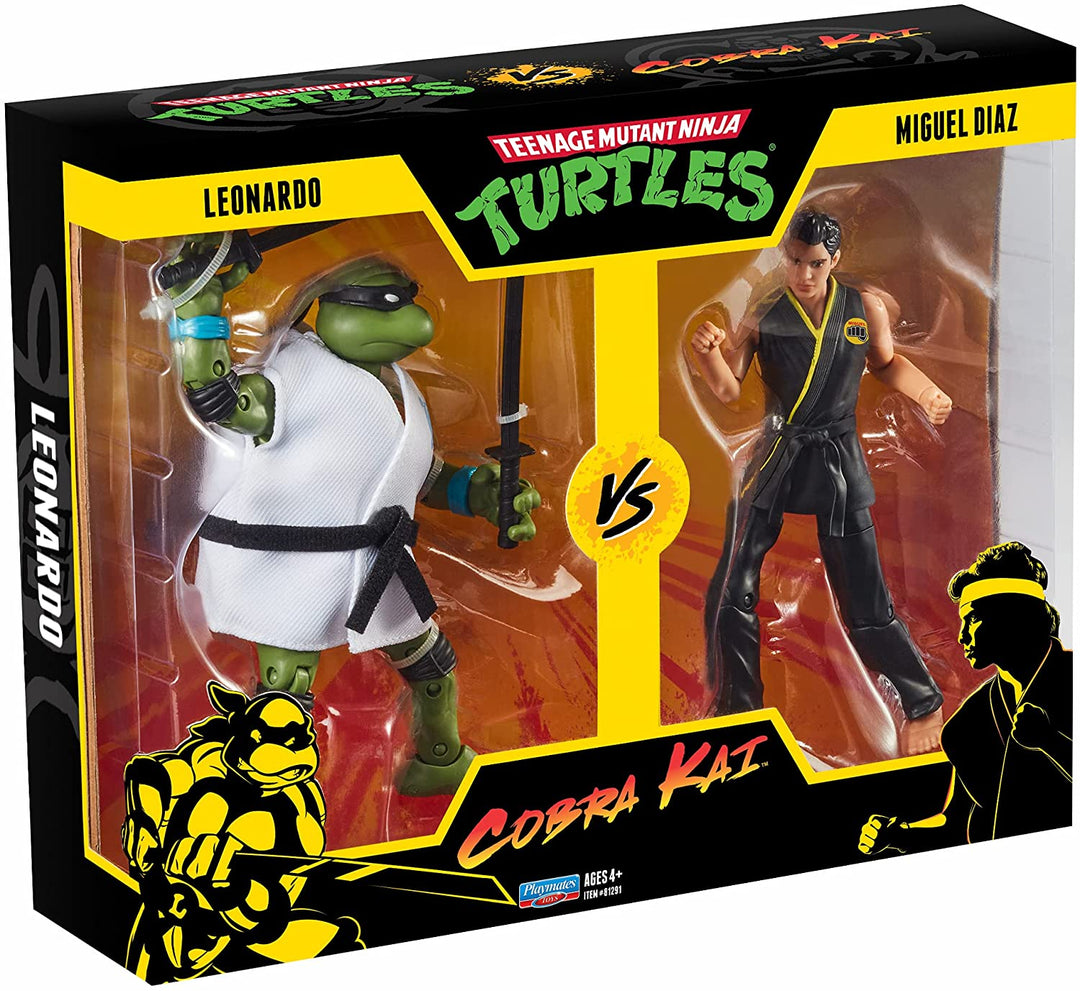 Turtles TU400000 TMNT Cobra Kai 2-Packs Leo vs Miguel Diaz, Multi Colour