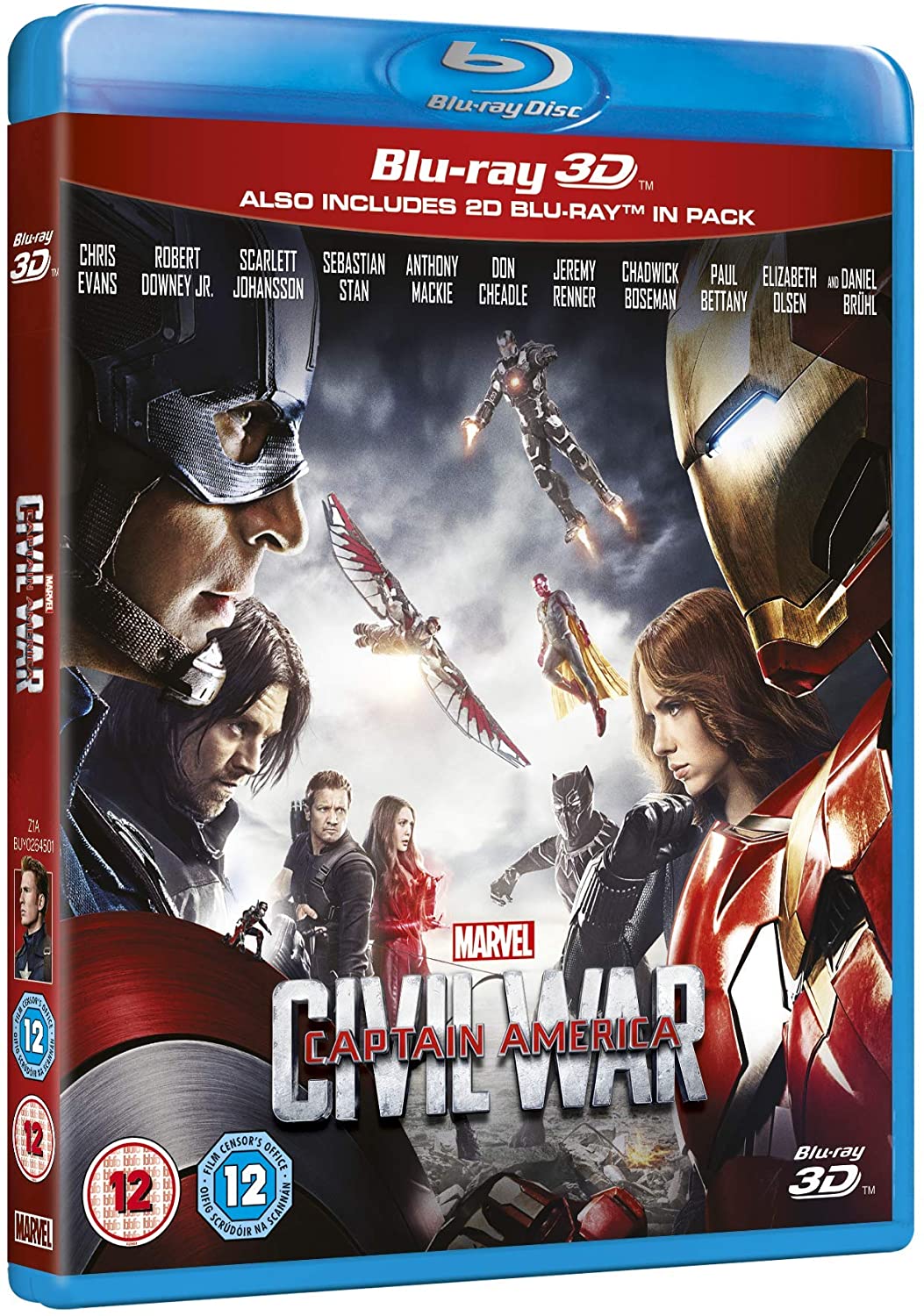 Captain America: Burgeroorlog [Blu-ray 3D] [2016]