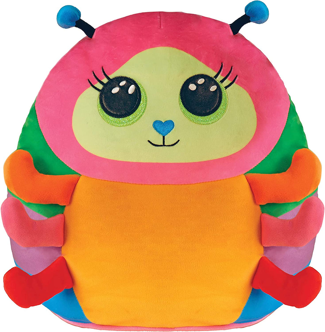 TY Squish a Boo Caterpillar Nessa - 20 cm Plush Cuddly Soft Toy for Babies & Toddlers