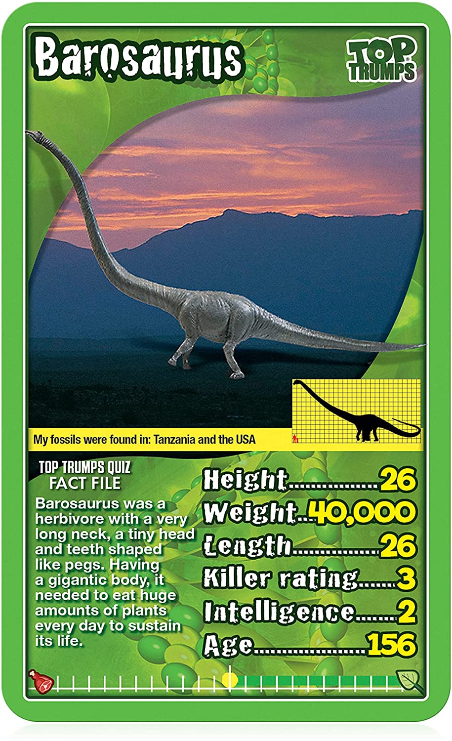Dinosaurier Top Trumps Kartenspiel