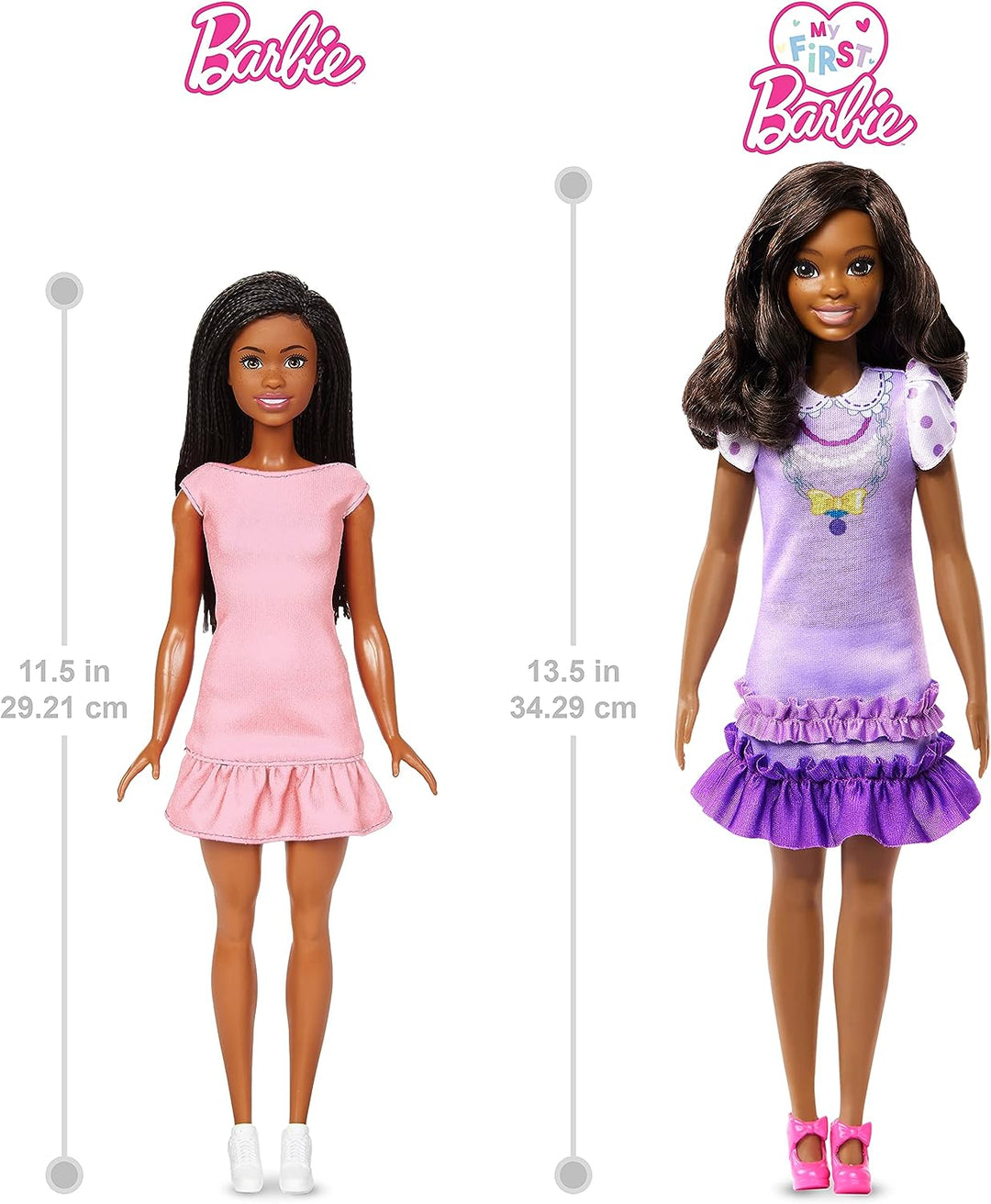 ?Barbie Doll for Preschoolers, Black Hair, My First Barbie “Brooklyn” Doll, Kids Toys and Gifts