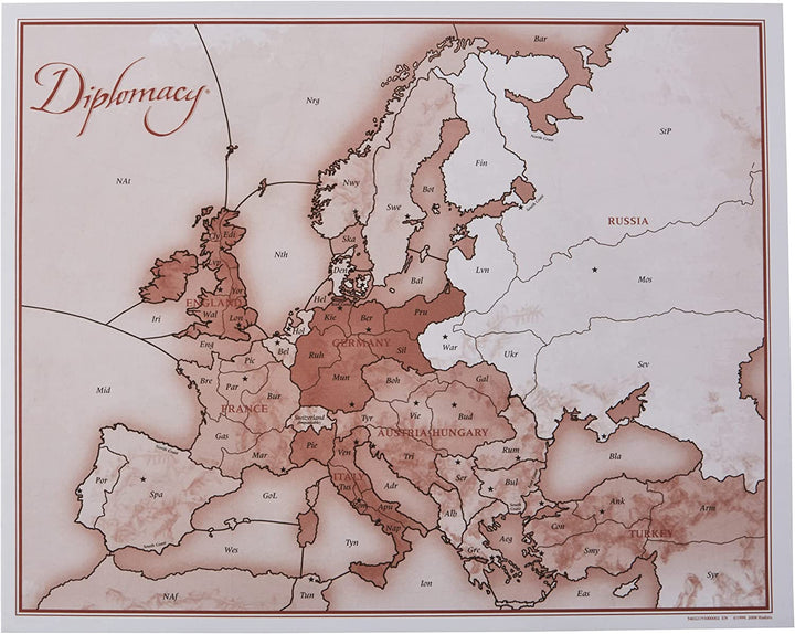 Avalon Hill Diplomacy Kooperatives Strategie-Brettspiel, ab 12 Jahren