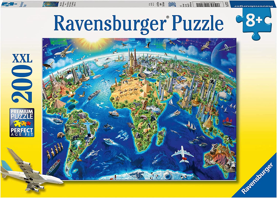 Ravensburger 12722 World Landmarks Karte XXL 200tlg