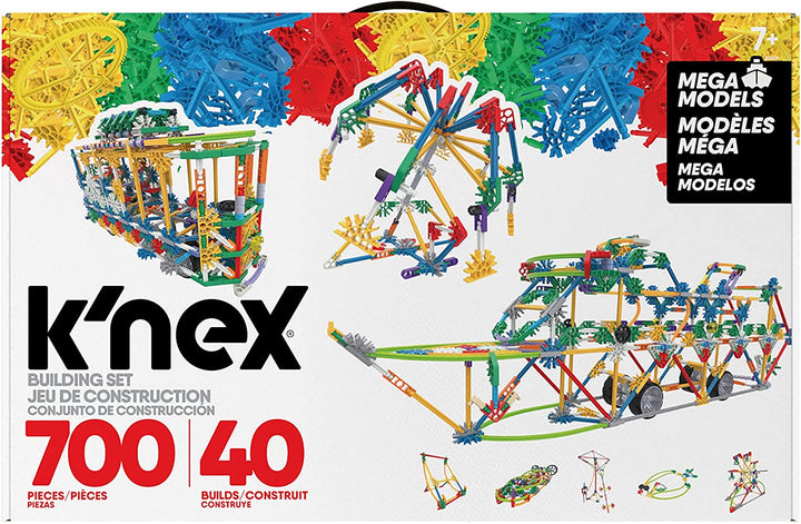 K'NEX 80209 Mega Models Building Set, 3D Educational Toys for Kids, 700 Piece St