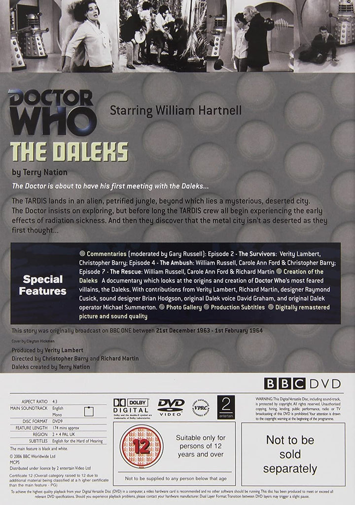 Doctor Who – The Beginning: An Unearthly Child / The Daleks / The Edge of Destruction – [DVD]