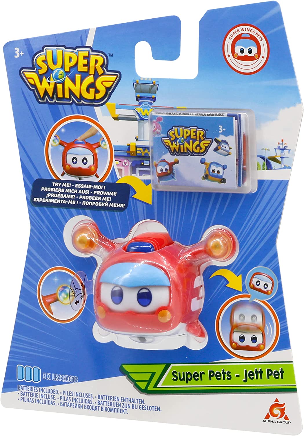 Super Wings EU750411 Super Pet Jett, Rot