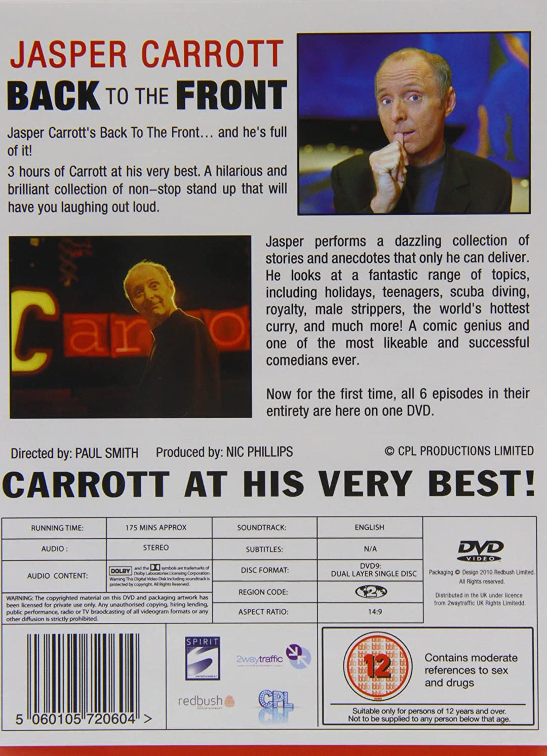 Jasper Carrott - Back To The Front Complete [1999] - [DVD]