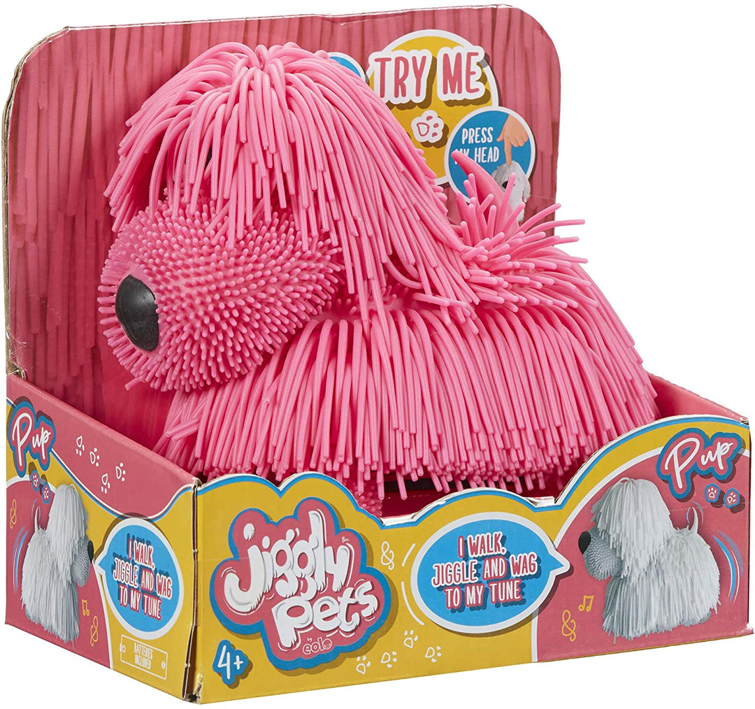 Jiggly Pets 674 JP001 EA Pup sortiert, Rosa