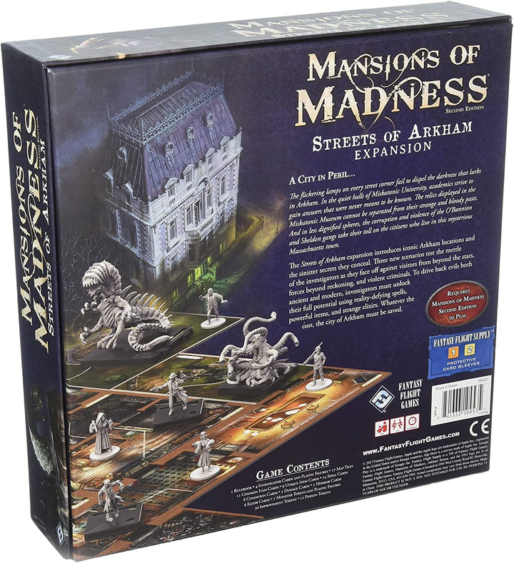 Mansions of Madness 2. Auflage: Erweiterung „Streets of Arkham“.