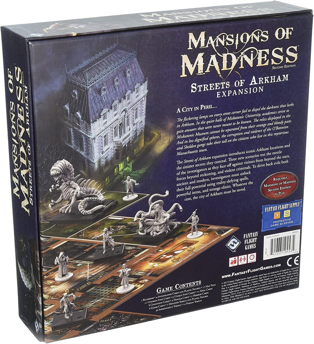 Fantasy Flight Games Mansions of Madness 2nd Edition: Streets of Arkham Expansion (MAD25)