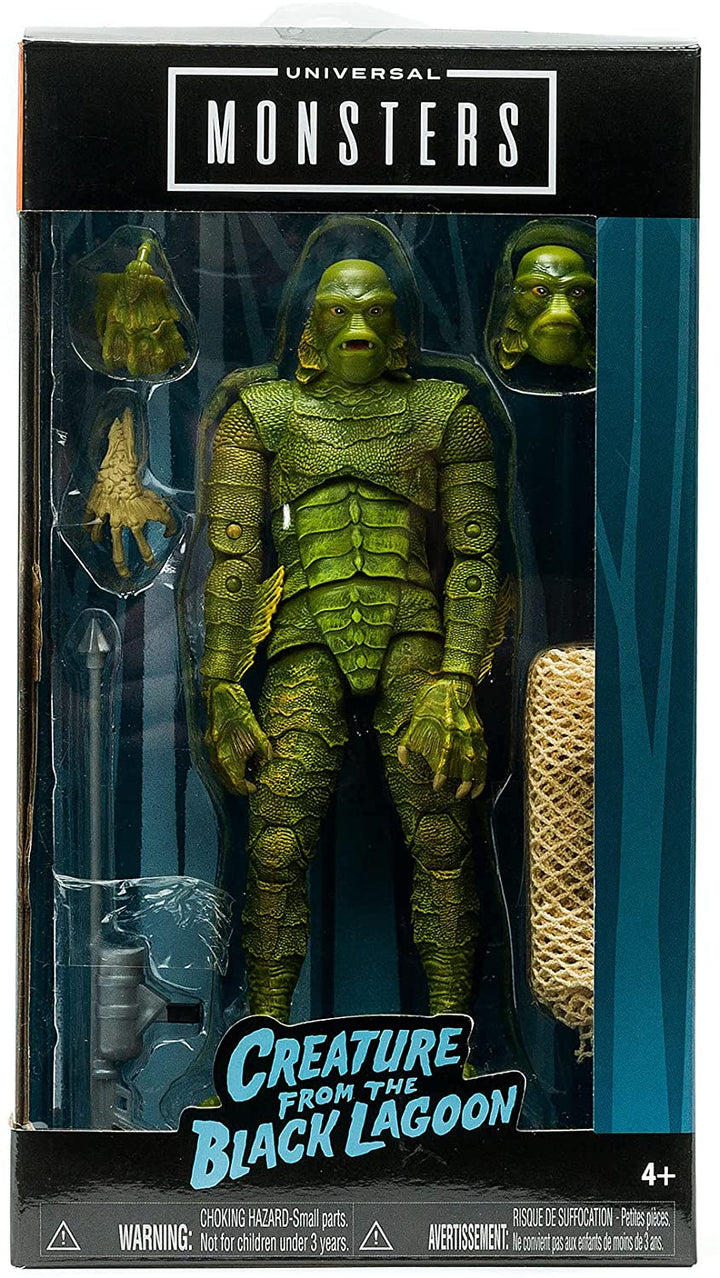 Jada 253251017 Universal Monsters Black Lagoon Creature 6” Deluxe Collector Figure, Green
