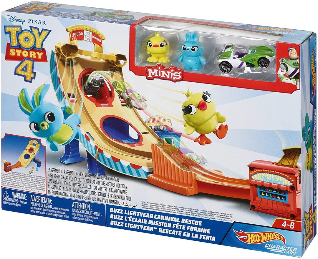 Hot Wheels and Disney Pixar Buzz Lightyear Character Car Play Set, Toy Story