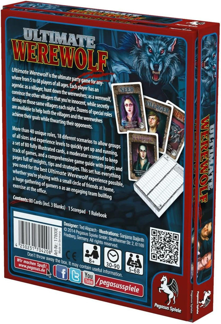 Ultimate Werewolf Party Game By Ted Alspach Board Game