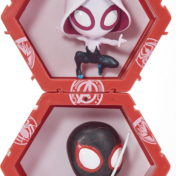 WOW! PODS Spiderman-Kollektion – Miles Morales | Leuchtender Superhelden-Wackelkopf