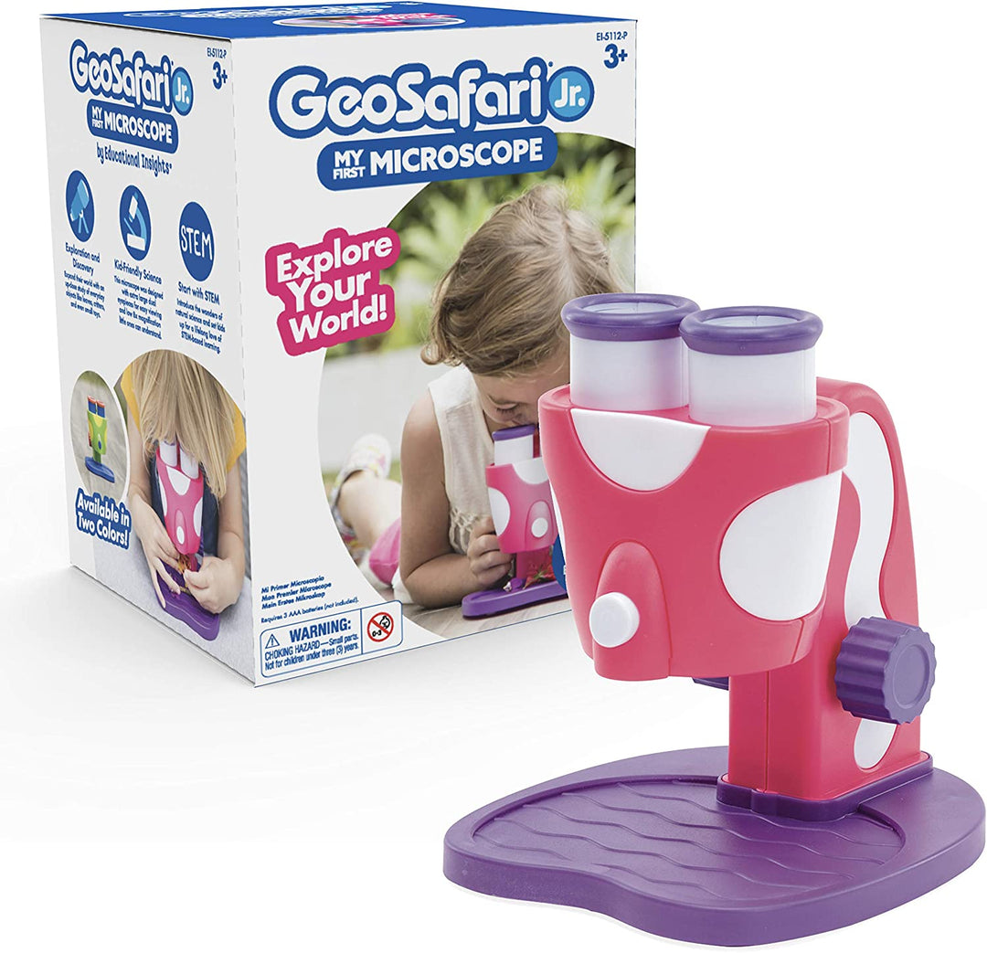 Recursos de aprendizaje EI-5112-P GeoSafari Jr My First Microscope Pink