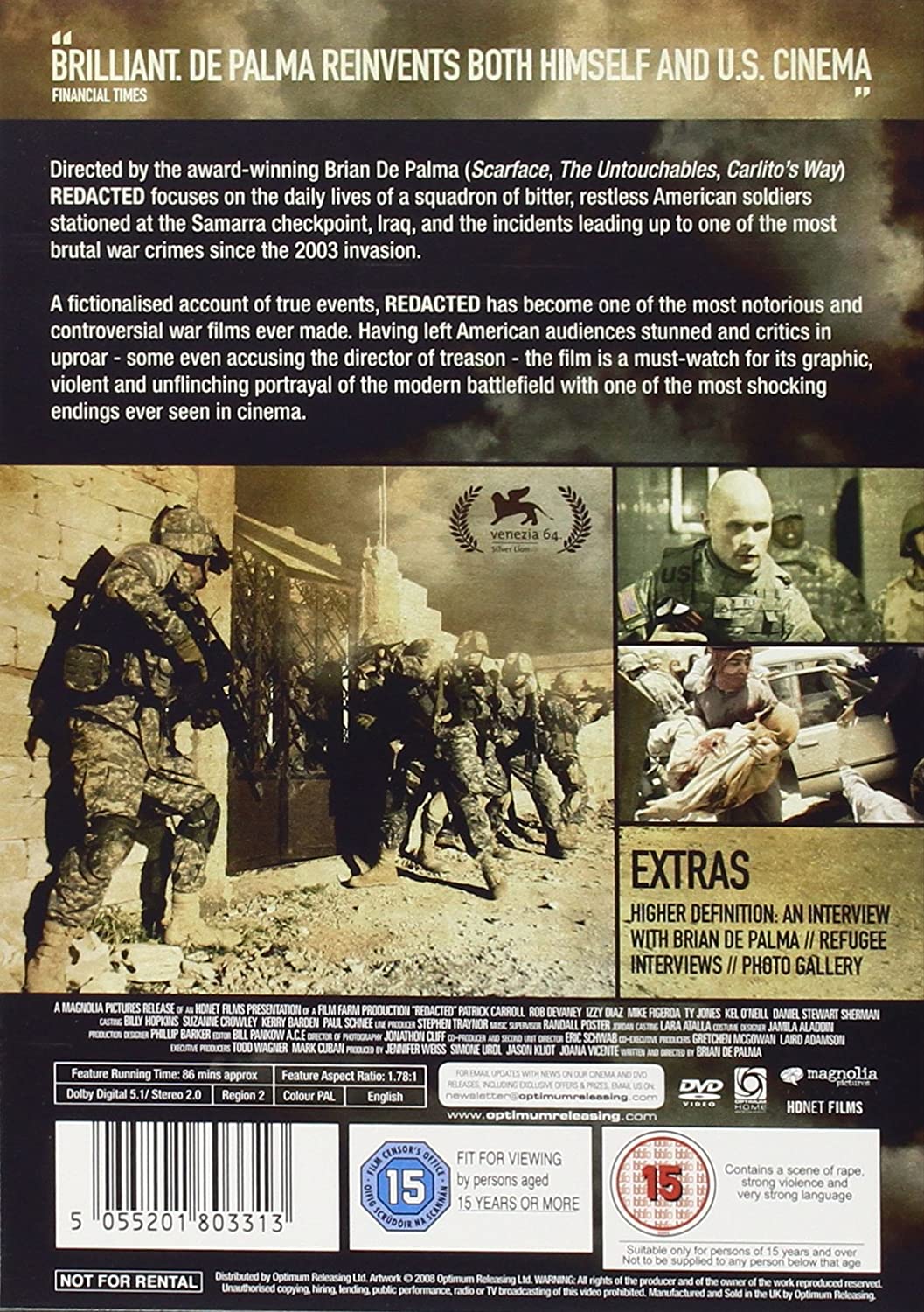 Redacted - War/Drama [DVD]