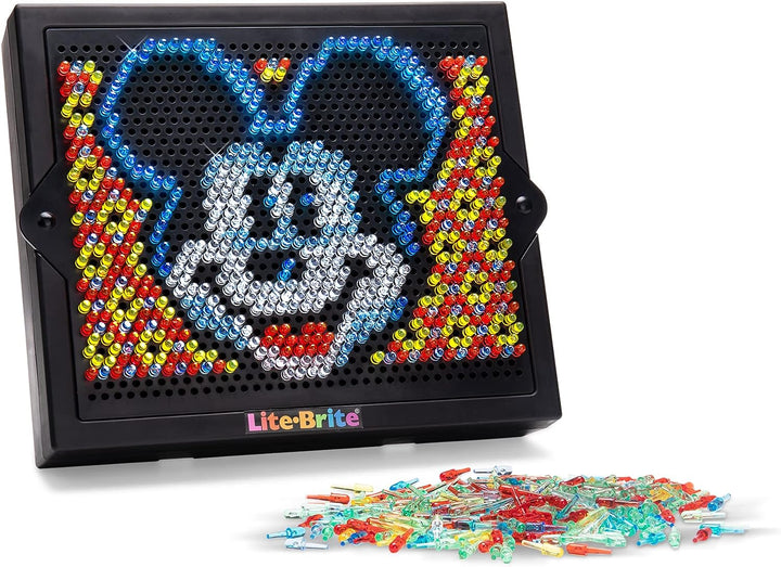 Lite Brite Super Brite HD Disney 100! Sonderausgabe, farbenfrohe leuchtende Zeichnung