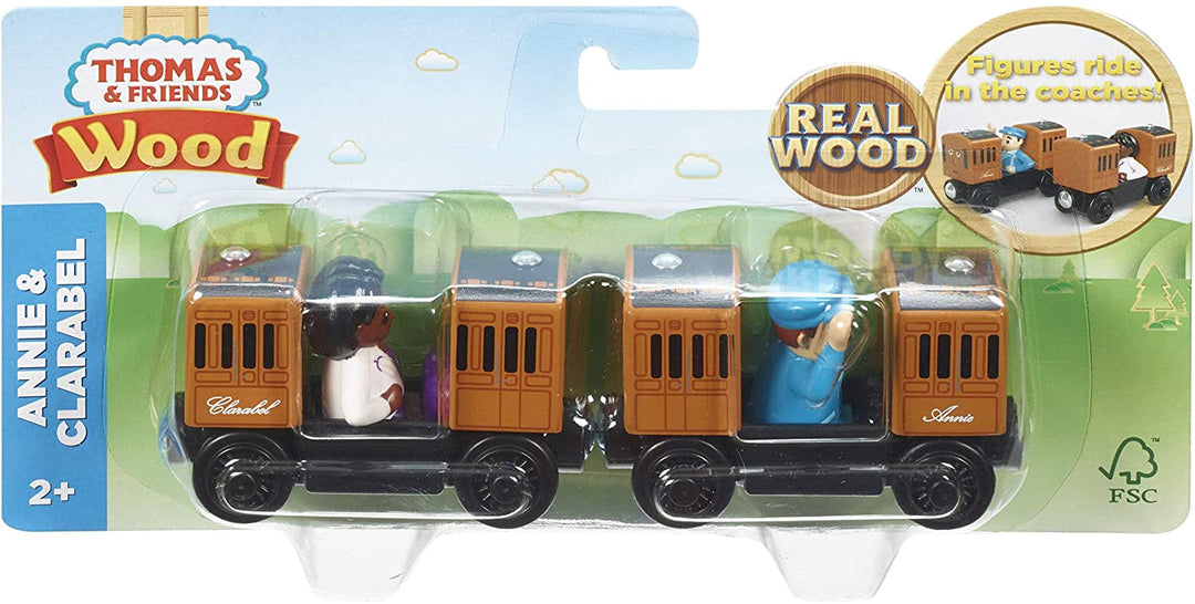 Thomas & Friends 900 GGH17 EA Wooden Annie & Clarabel, Multi Color