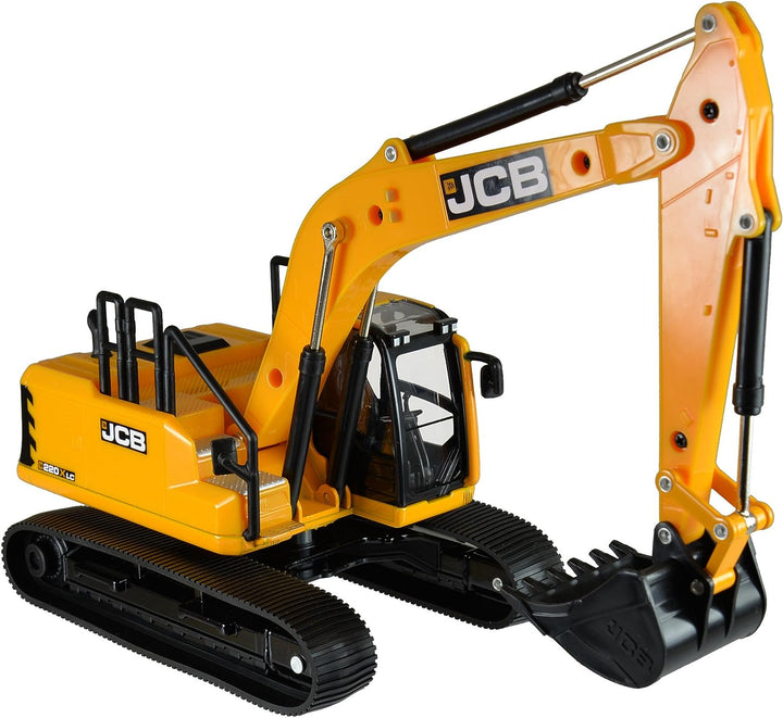 Britains JCB Farm Tomy Toys - Excavator - 1:32 220X - Collectable Tractor Toy - 1:32 Scale Farm Toys - Suitable For Collectors And Kids - 3 Year Plus, 43211