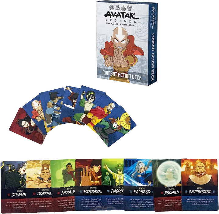 Avatar Legends The RPG: Combat Action Deck-Erweiterung – 55-Karten-Deck-Erweiterung Pa