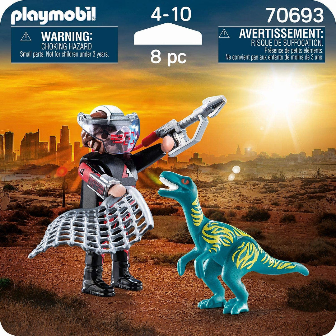 Playmobil 70693 DuoPack Velociraptor with Dino Catcher