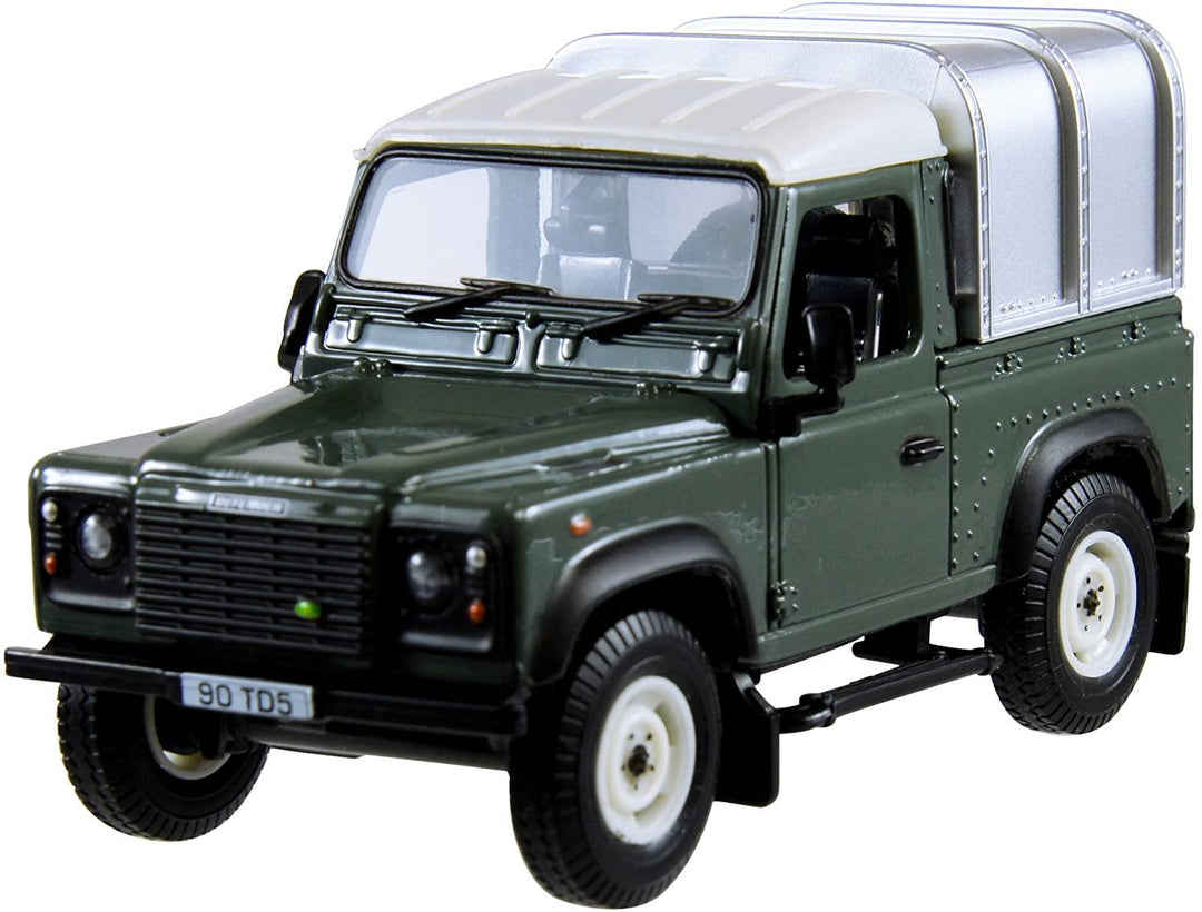 Britains 1:32 Green Land Rover Defender 90 with Canopy, Collectable Toy Car for Farm Set - Yachew