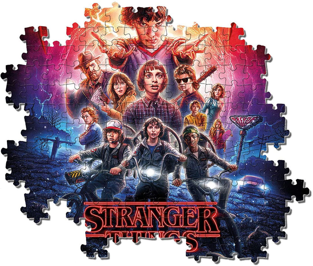 Clementoni – 39543 – Puzzle Stranger Things – 1000 Teile – Hergestellt in Italien – Puzzles für Erwachsene – Puzzles Netflix
