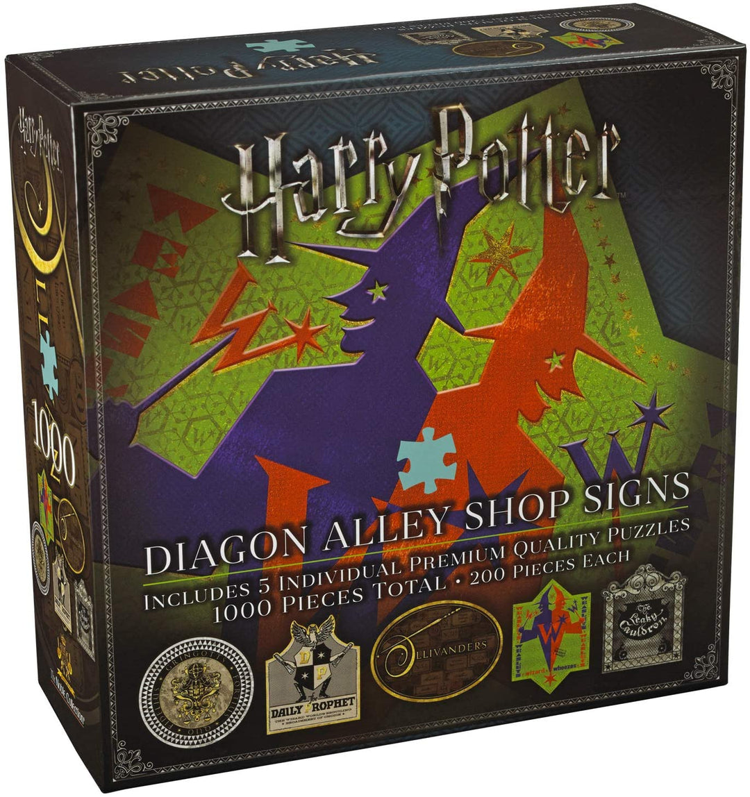 The Noble Collection 5x Diagon Alley Shop Signs 200-teilige Puzzles