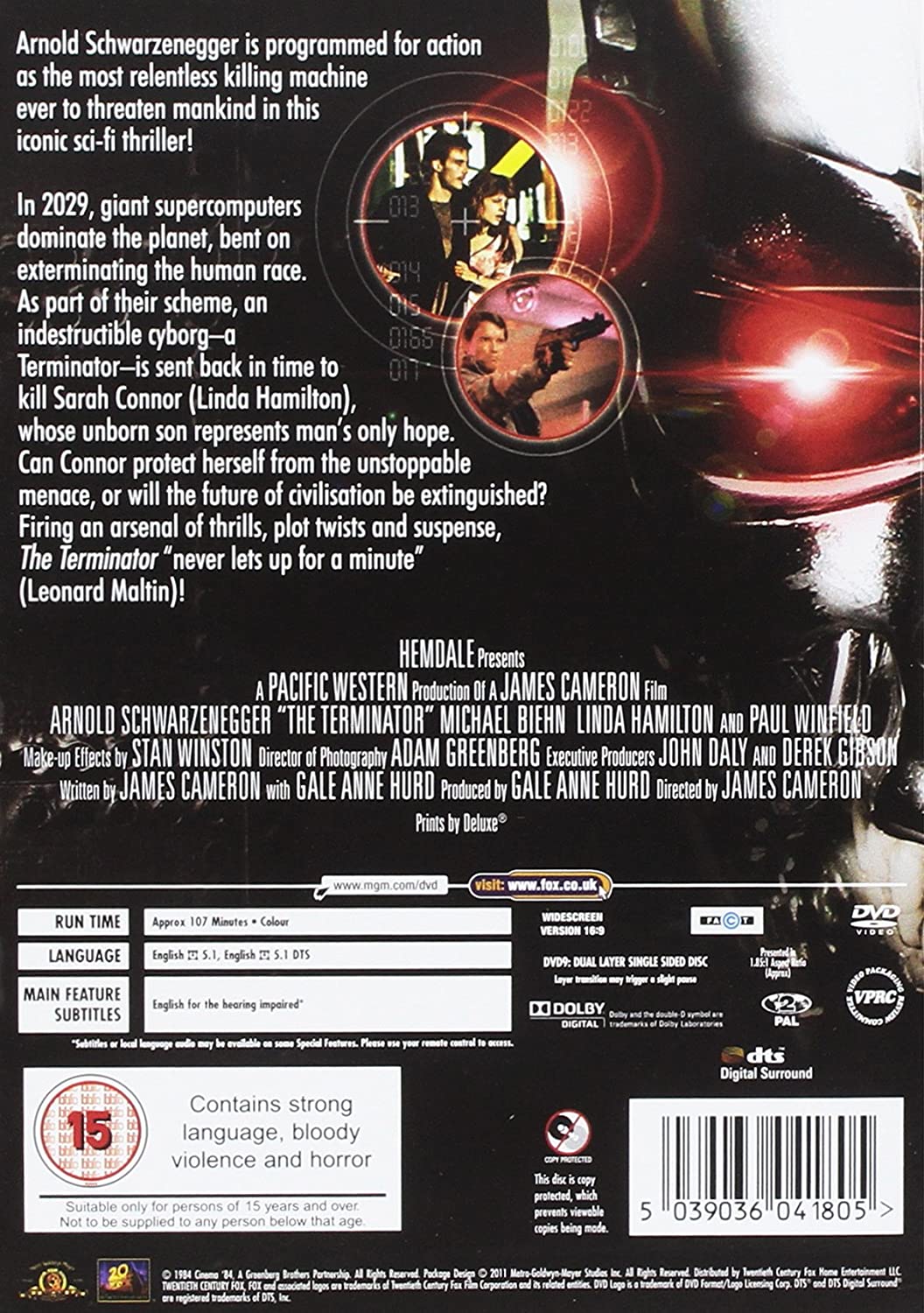 Der Terminator [1985] [2009] – Action/Science-Fiction [DVD]