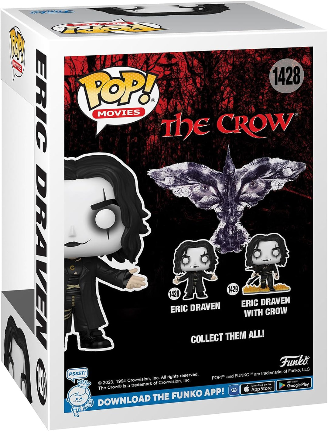 Funko POP! Filme: Die Krähe – Eric – Vinyl-Sammelfigur – Geschenkidee – Offi