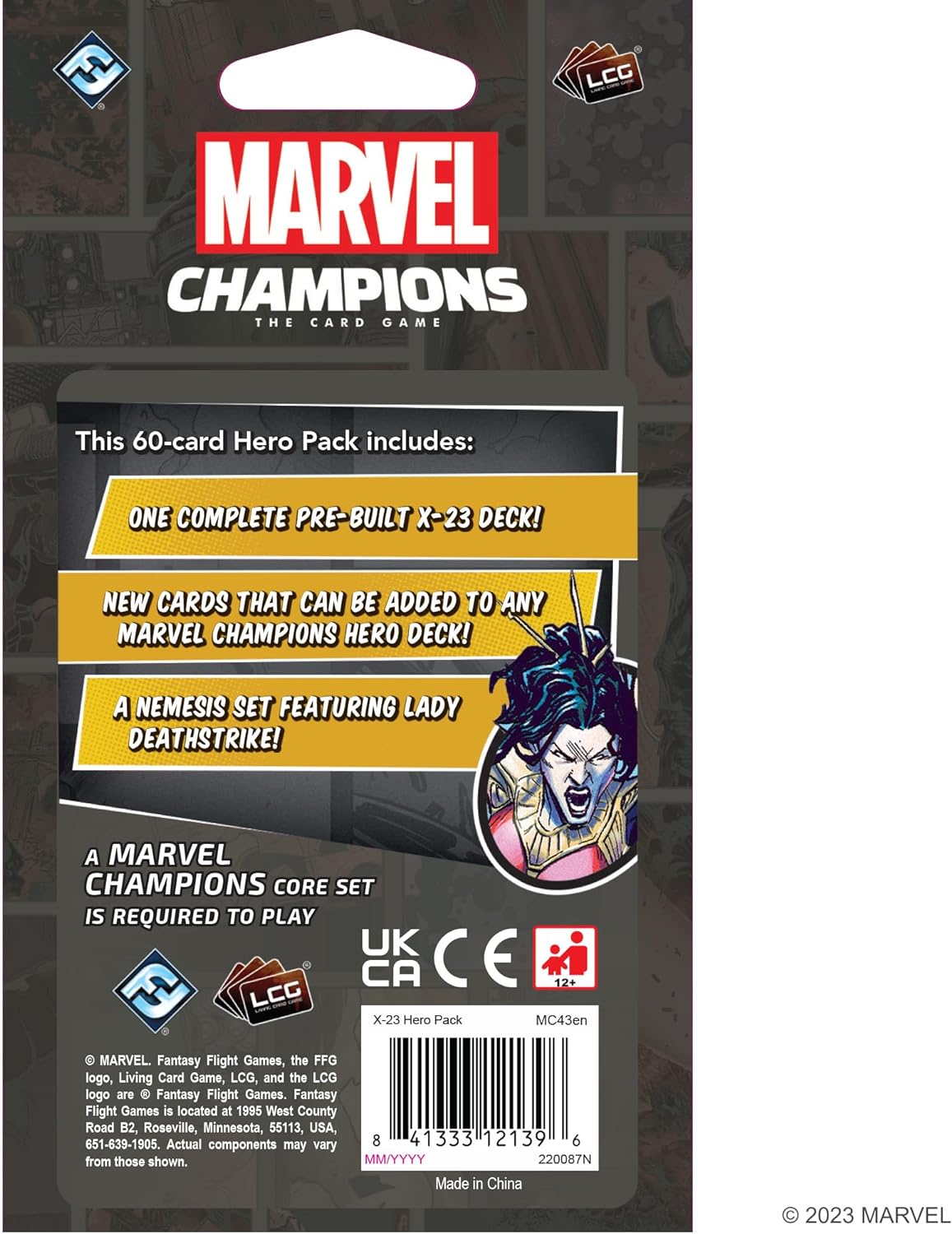 Fantasy Flight Games | Marvel Champions: X-23 Hero Pack | Card Game | Ages 12+ | 1-4 Players | 30 Minutes Playing Time 3