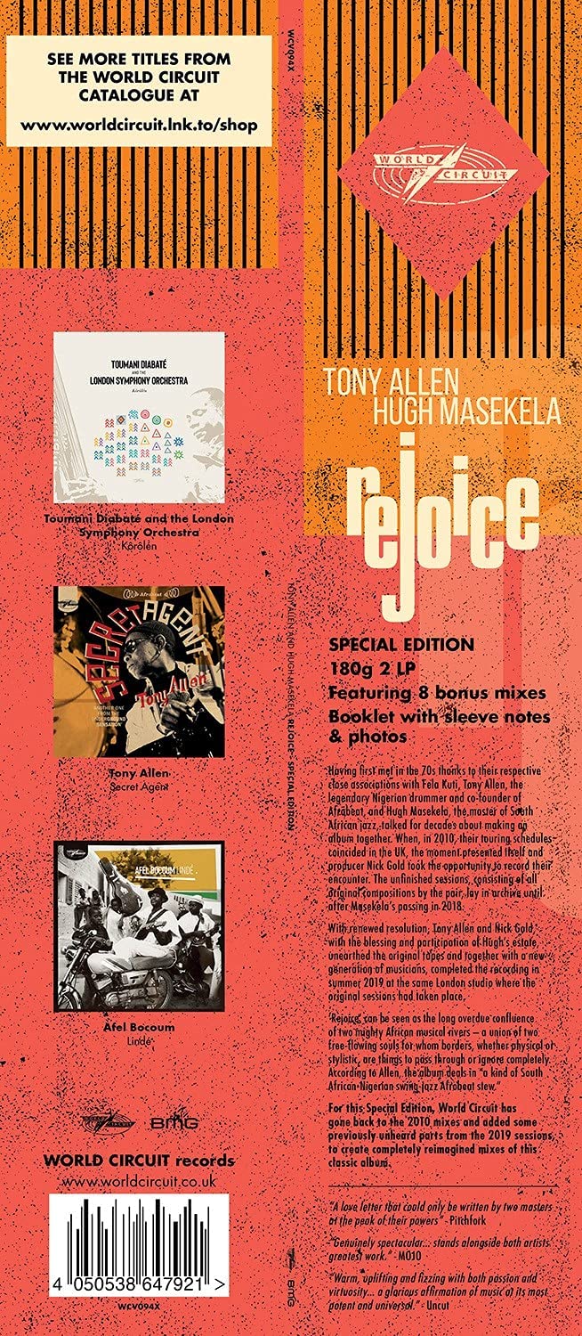 Tony Allen &amp; Hugh Masekela – Rejoice [Vinyl]