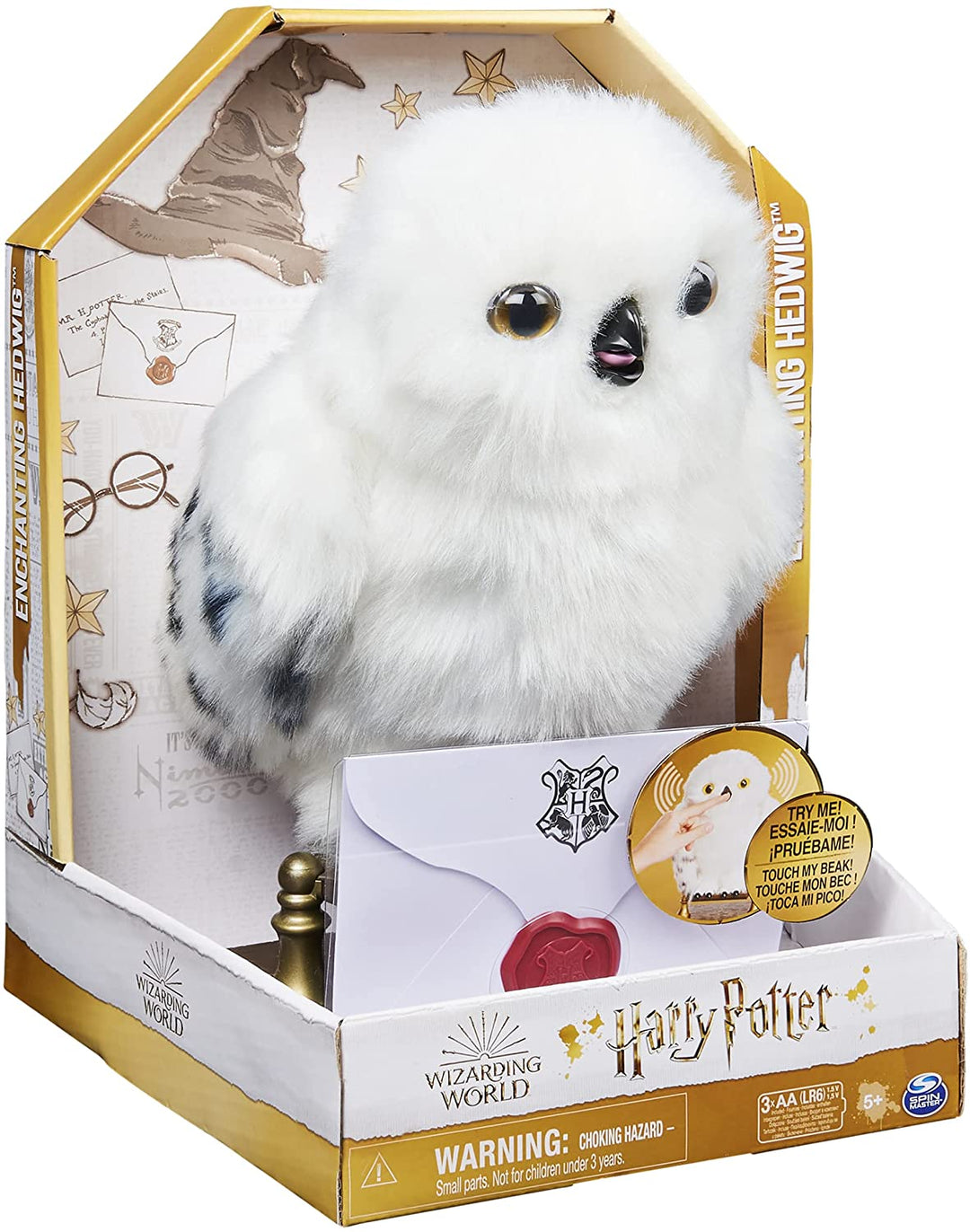 Wizarding World Enchanting Hedwig Interactive Harry Potter Owl con oltre 15 suoni