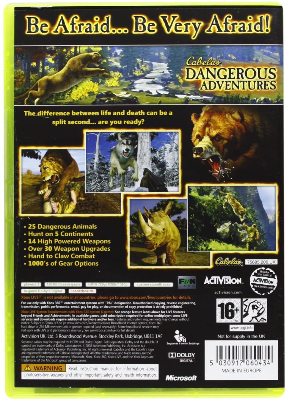 Cabela Dangerous Adventures (Xbox 360)