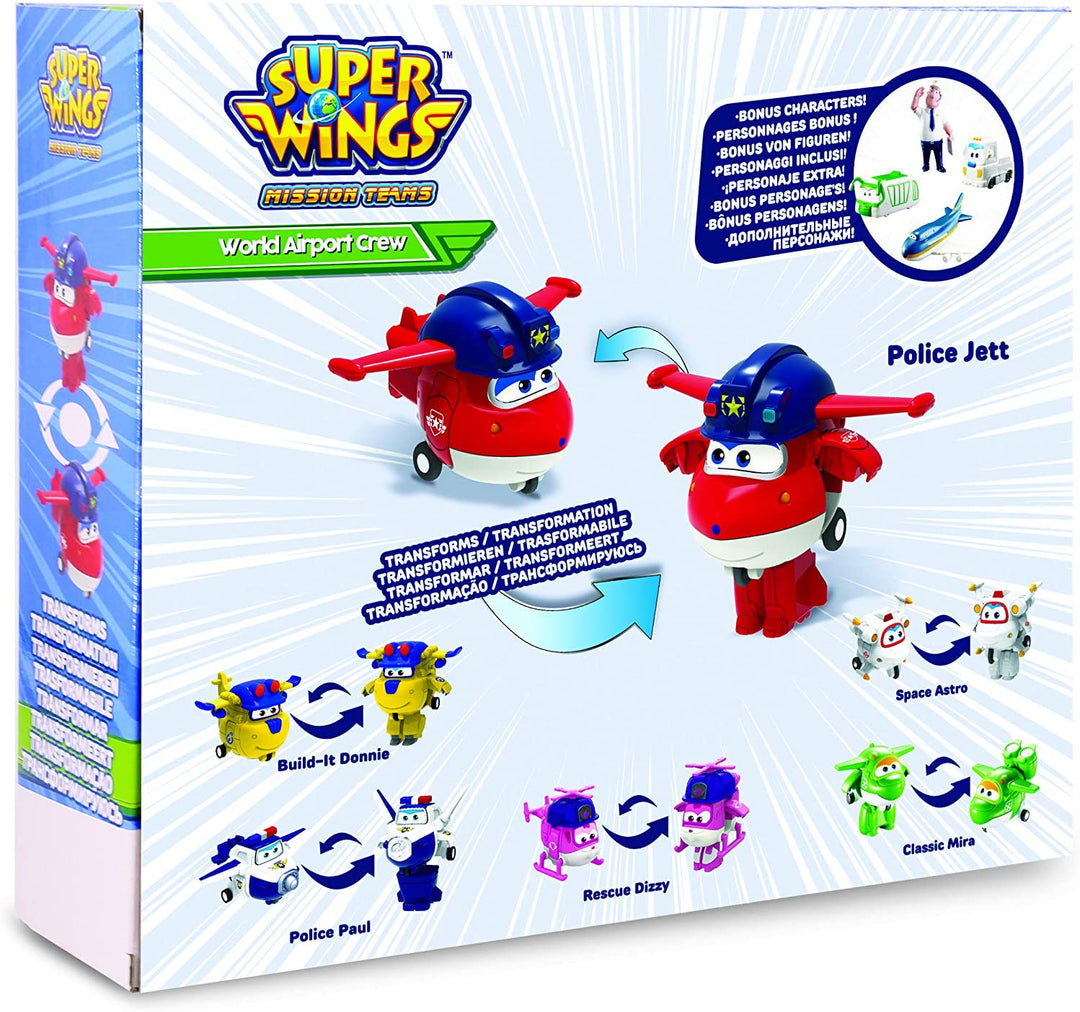 Super Wings Transform-a-Bots World Airport Series 3